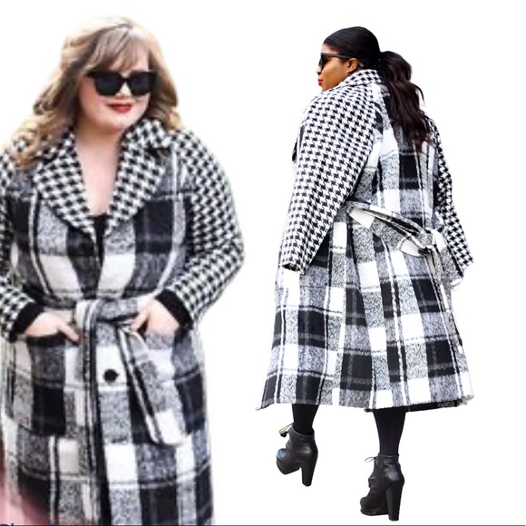 Eloquii Printed Block Coat - Picture 12 of 16